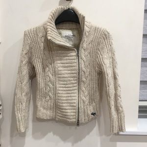 Abercrombie & Fitch asymmetrical sweater jacket